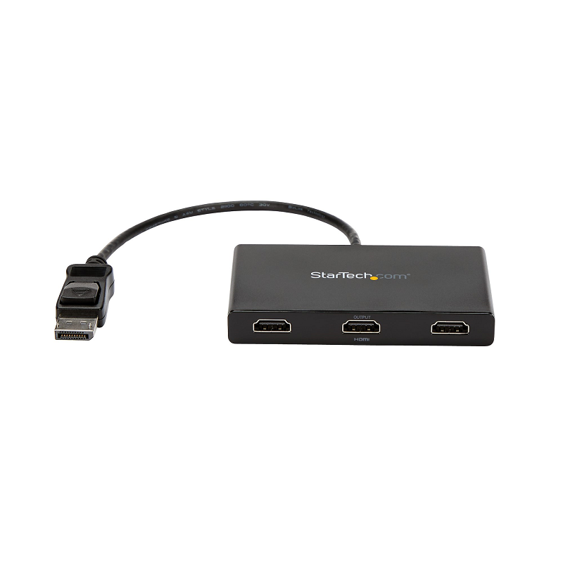 StarTech MSTDP123HD 3-Port Multi Monitor Adapter - DisplayPort 1.2 to 3x HDMI MST Hub